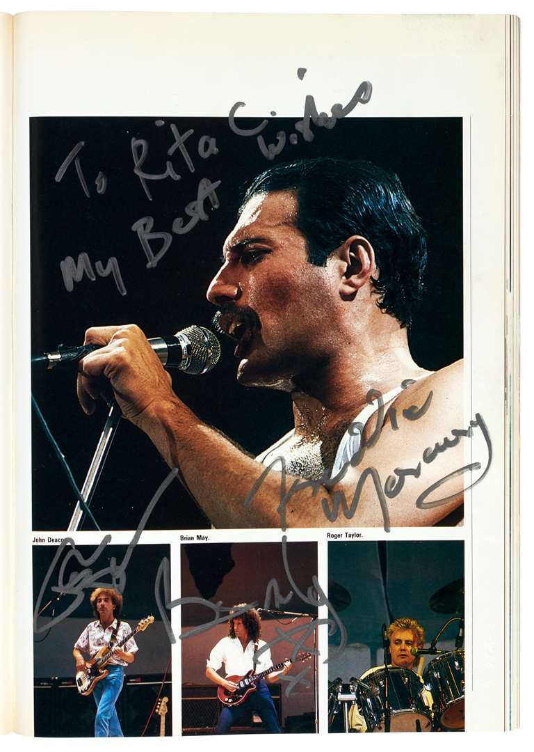 Freddie Mercury signed photographs